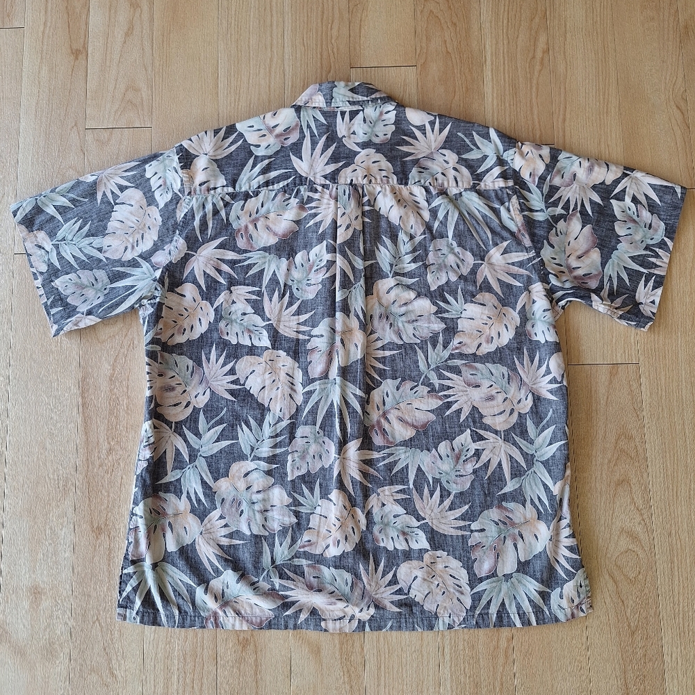 Cooke Street Honolulu Reverse Shirt Mens Tropical Leaves Size XL